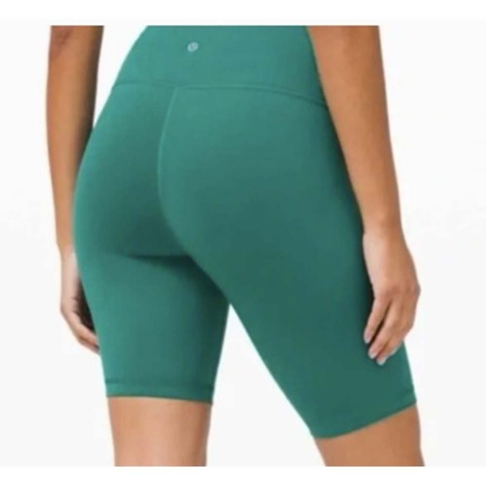 Lululemon Align High-Rise Short 6 Teal Lagoon Nulu Biker Shorts Size 0 LW7BESS
